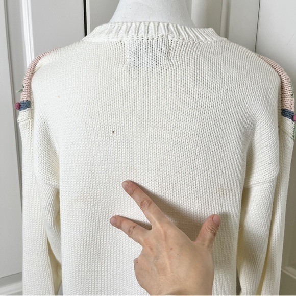 Vintage Runaway Bay Cottagecore Oversized Pastel Knit Pullover Sweater - S/M - Picture 11 of 16